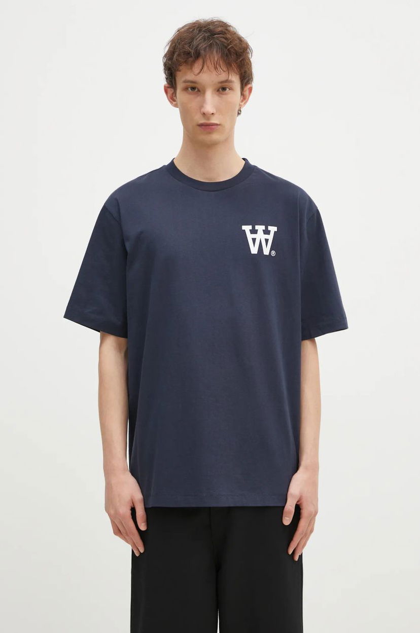 Футболка WOOD WOOD Wood Wood Asa Not To Be Trusted T-Shirt темно-синій | 10325706.2222