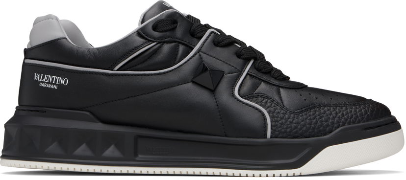 Кросівки та взуття Valentino Valentino Garavani One Stud Low-Top Nappa чорний | 7Y2S0E71NWN