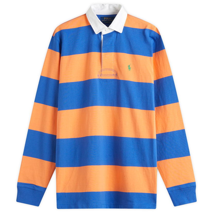 Сорочка поло Polo by Ralph Lauren Ralph Lauren Long Sleeve Rugby Shirt, Size Large Помаранчевий | 710900566017