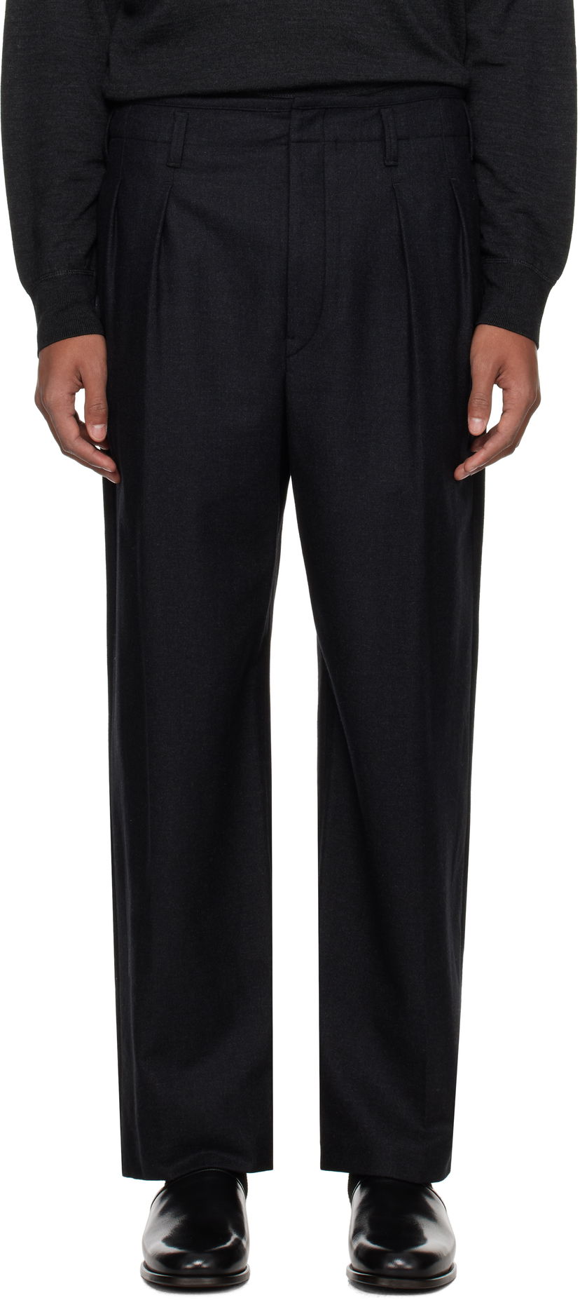 Штани LEMAIRE Lemaire Pleated Trousers чорний | PA1130 LF1158