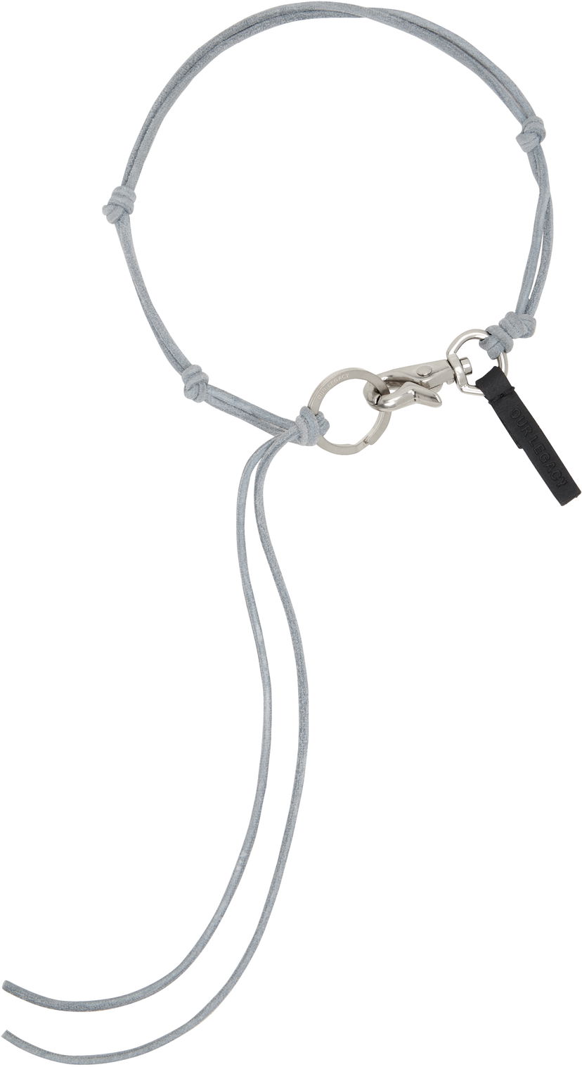 Брелоки OUR LEGACY Our Legacy Ladon Suede Necklace Сірий | A2238LBE