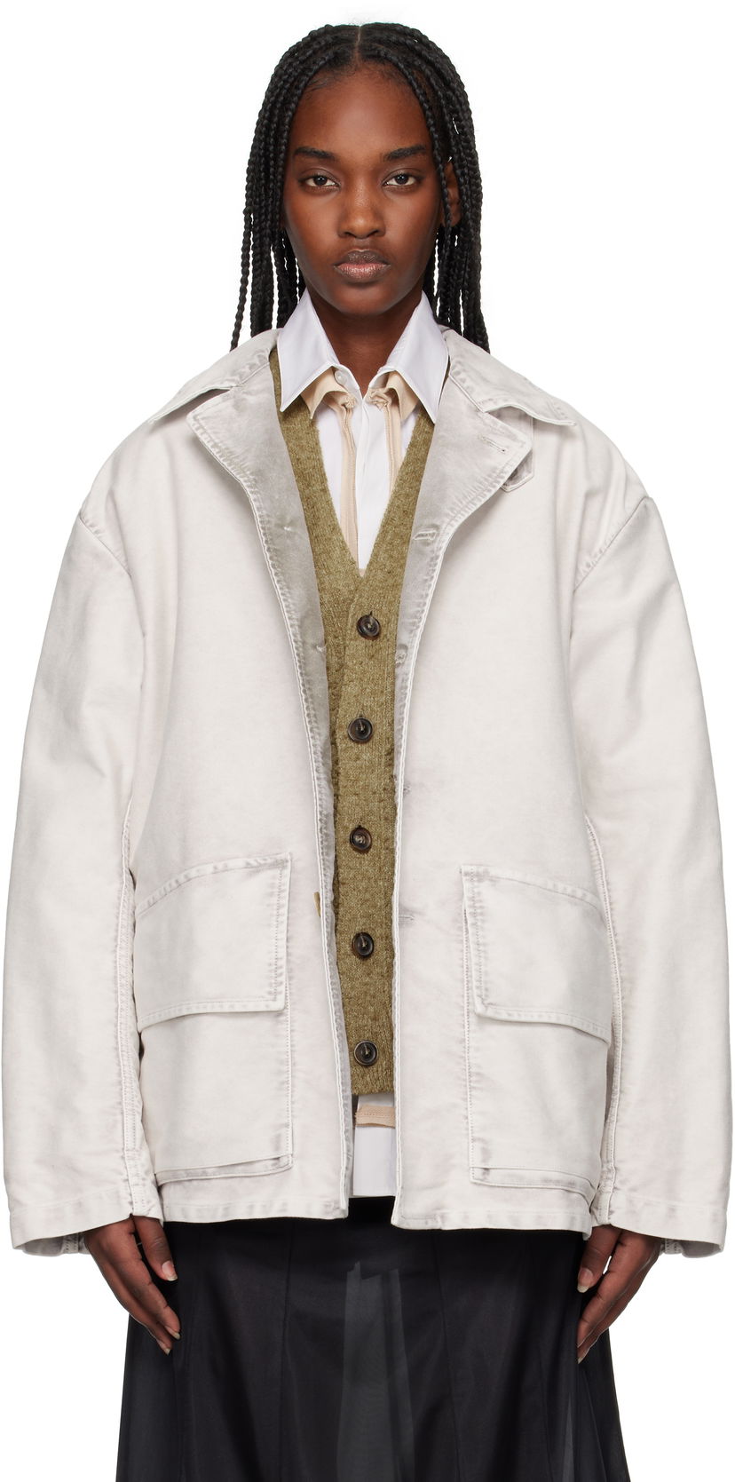 Куртка Maison Margiela Maison Margiela Sports Jacket білий | S50AM0638 S76543