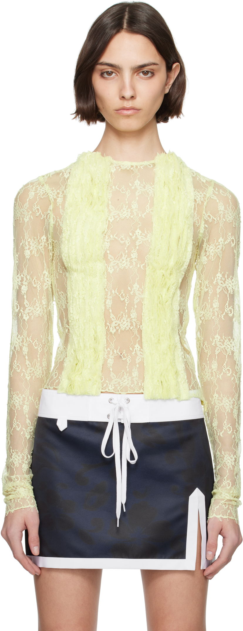 Безрукавка Collina Strada Collina Strada Dandelion Lace Top Жовтий | XX3074