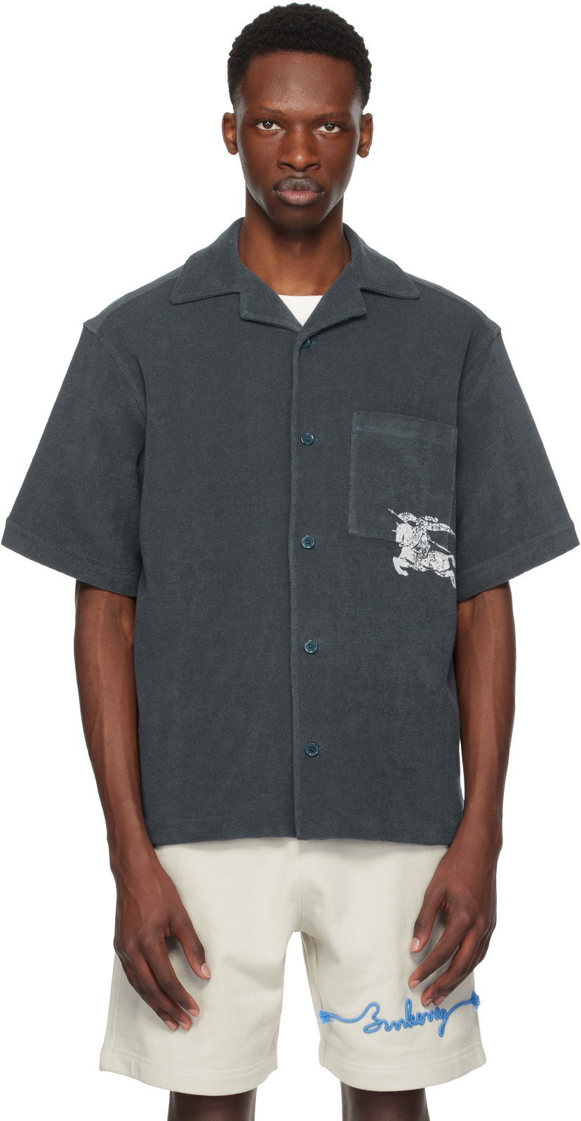 Сорочка Burberry Burberry EKD Cotton Resort Shirt Сірий | 8109205