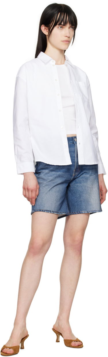 Шорти rag & bone Rag & Bone Miramar Terry Kaia Shorts Синій | WCW25S90008200, 3