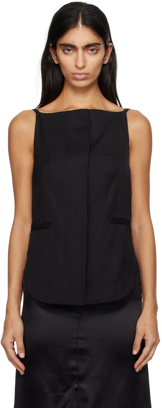 Безрукавка Loulou de Saison Loulou de Saison Mihant Square Neck Camisole чорний | MIHANT