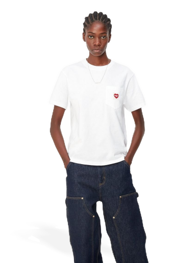 Футболка Carhartt WIP Pocket Heart T-Shirt білий | I032180_02_XX