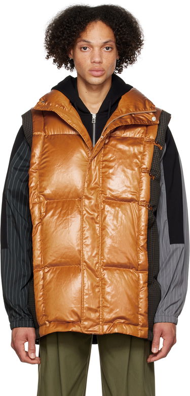 Жилет Feng Chen Wang Feng Chen Wang Deconstructed Down Vest Коричневий | FUF14VS04, 0
