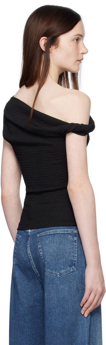 Безрукавка rag & bone rag & bone Lou Off Shoulder Blouse чорний | WAC24HT032TM32, 2