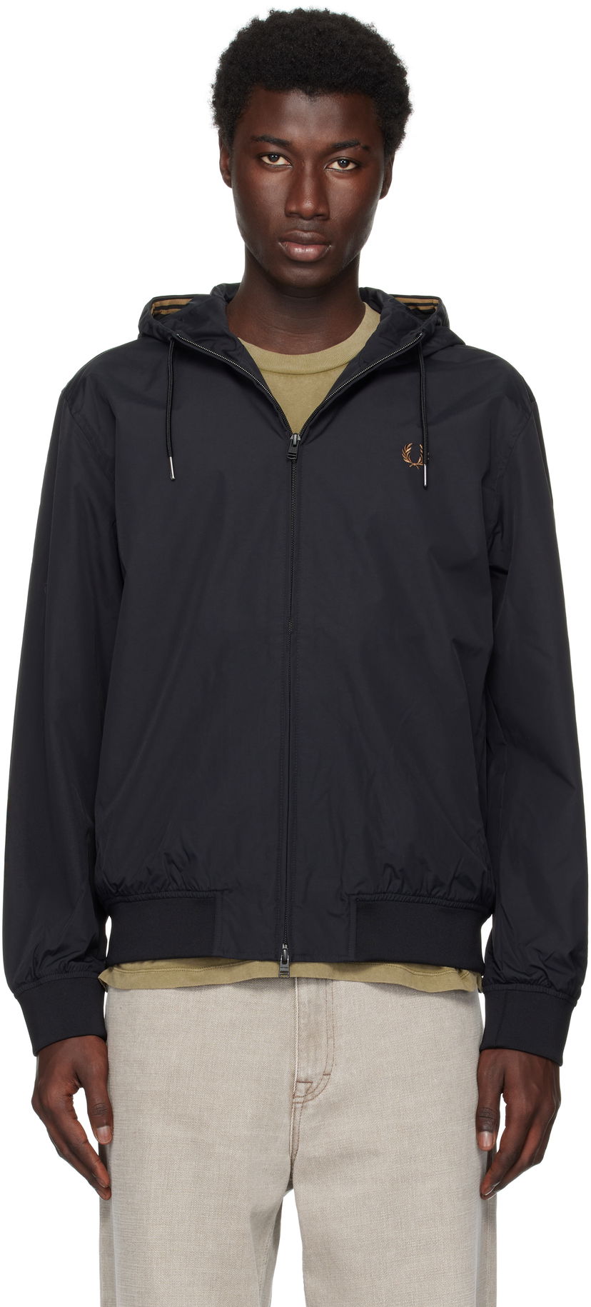 Куртка Fred Perry Fred Perry 'The Hooded Brentham' Jacket чорний | J9040