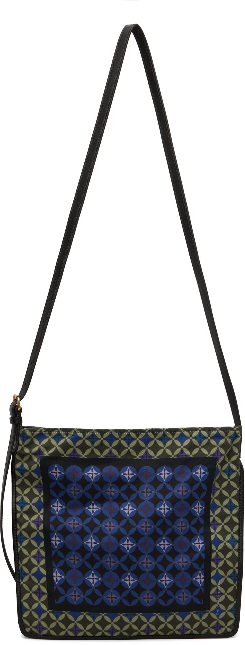 сумка-тоут Dries Van Noten Dries Van Noten Scarf Print Tote Bag Зелений | 252-011503-791