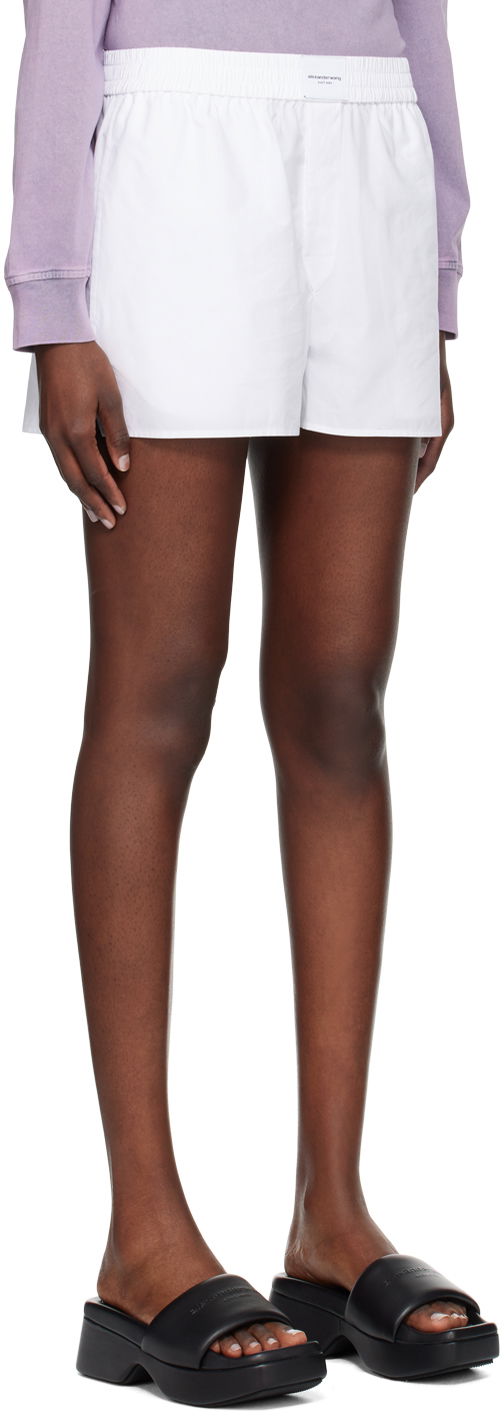 Шорти Alexander Wang Alexander Wang.t Button-Fly Shorts білий | 4WC2244370, 1