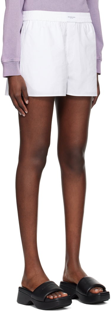 Шорти Alexander Wang Alexander Wang.t Button-Fly Shorts білий | 4WC2244370, 1