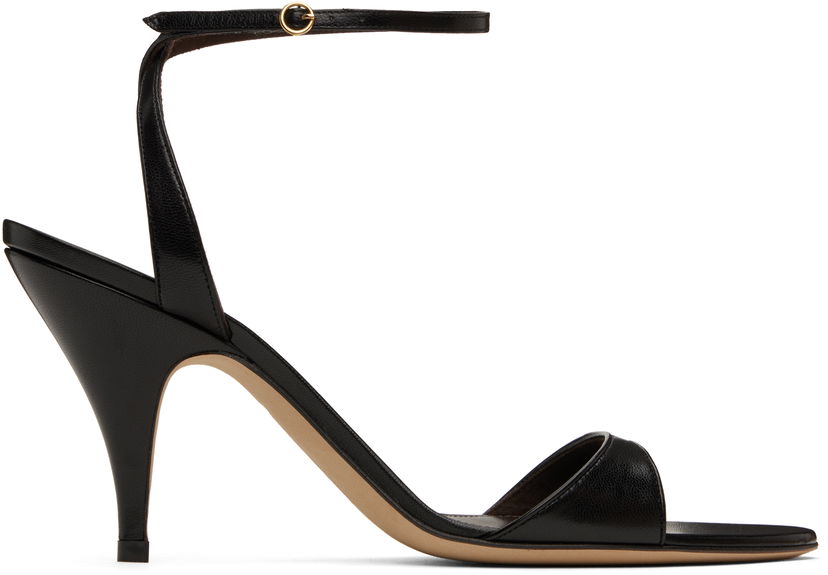 Аксесуари The Row The Row Vika Ankle Strap Heeled Sandals чорний | F1584-SL1