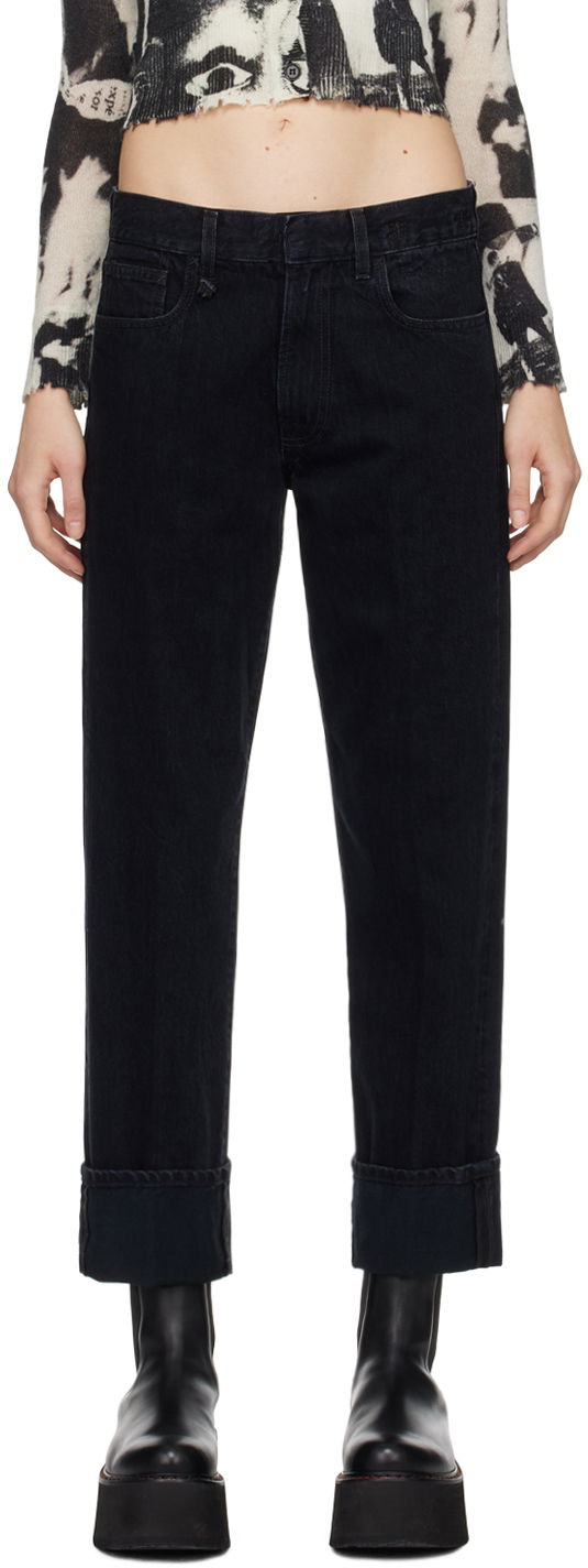 Джинси R13 R13 Romeo Cuff Jeans чорний | R13WD113-D184A