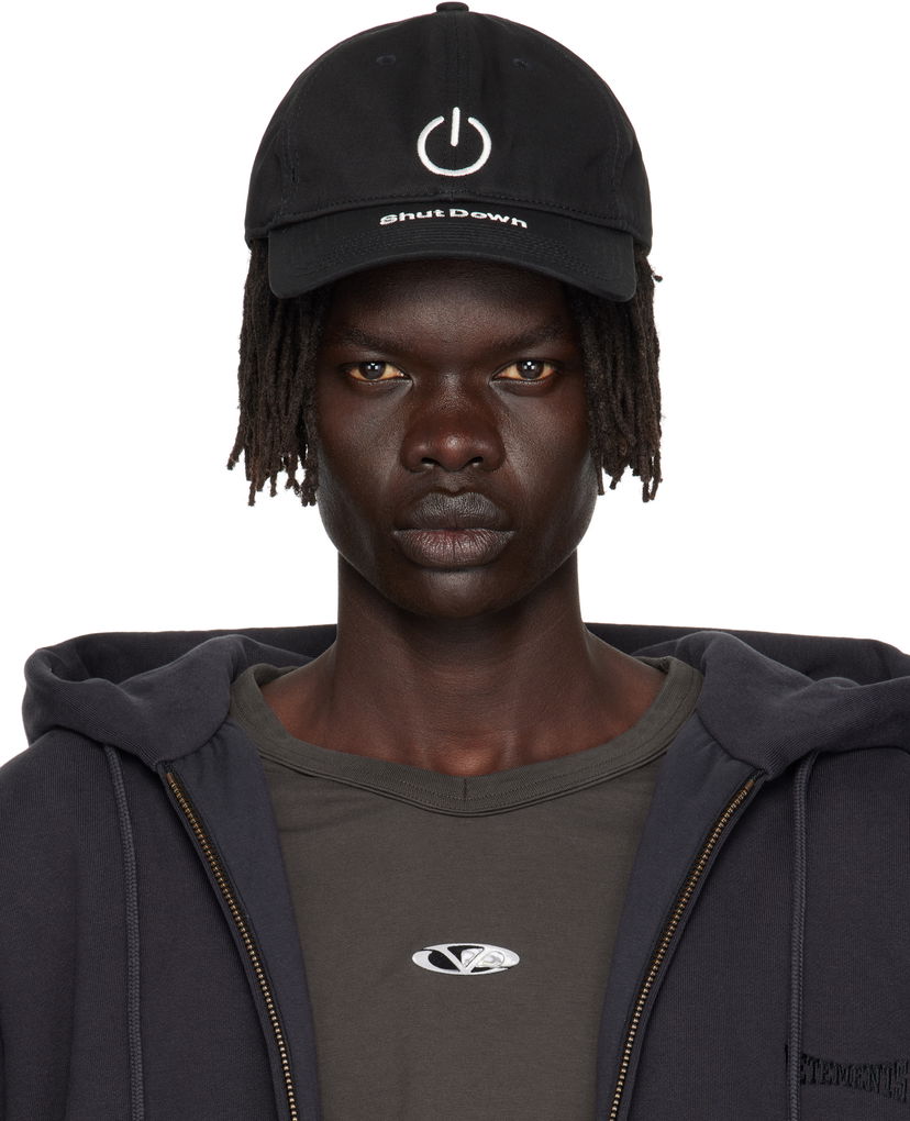 Кепка VETEMENTS VETEMENTS 'Shut Down' Baseball Cap чорний | UH76CA790B