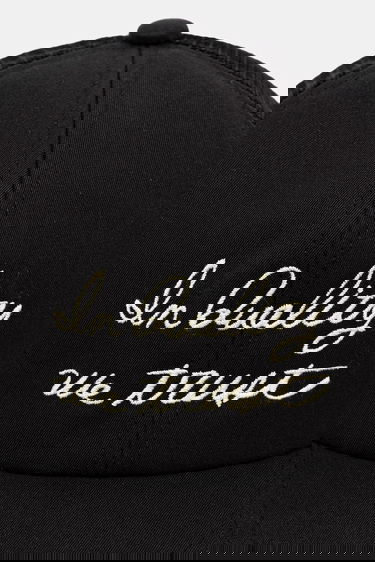 Кепка visvim goodyear ii Trucker Cap with 'In Quality We Trust' Embroidery чорний | 125103003009, 1