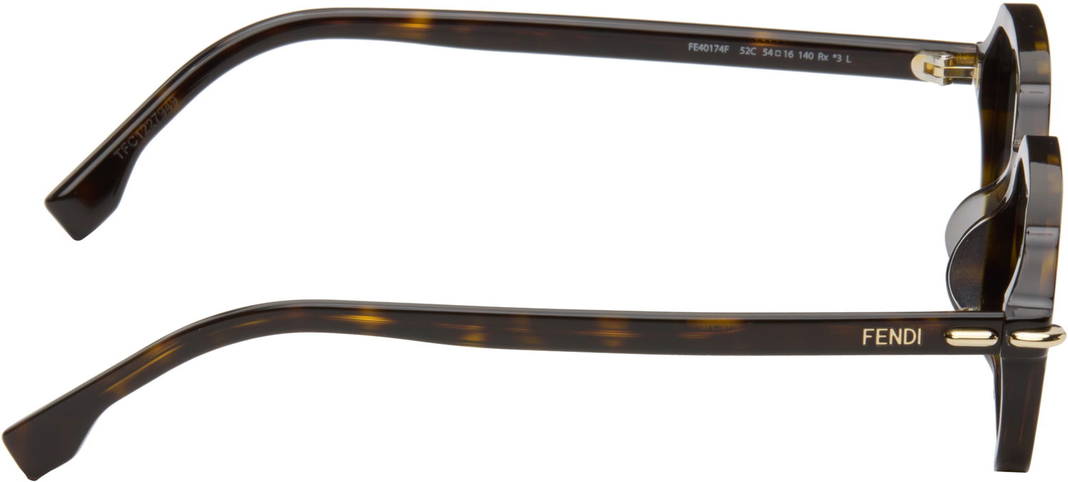 Сонцезахисні окуляри FENDI Fendi Selleria Rectangle Sunglasses Коричневий | FE40174FW5452C 192337228605, 1