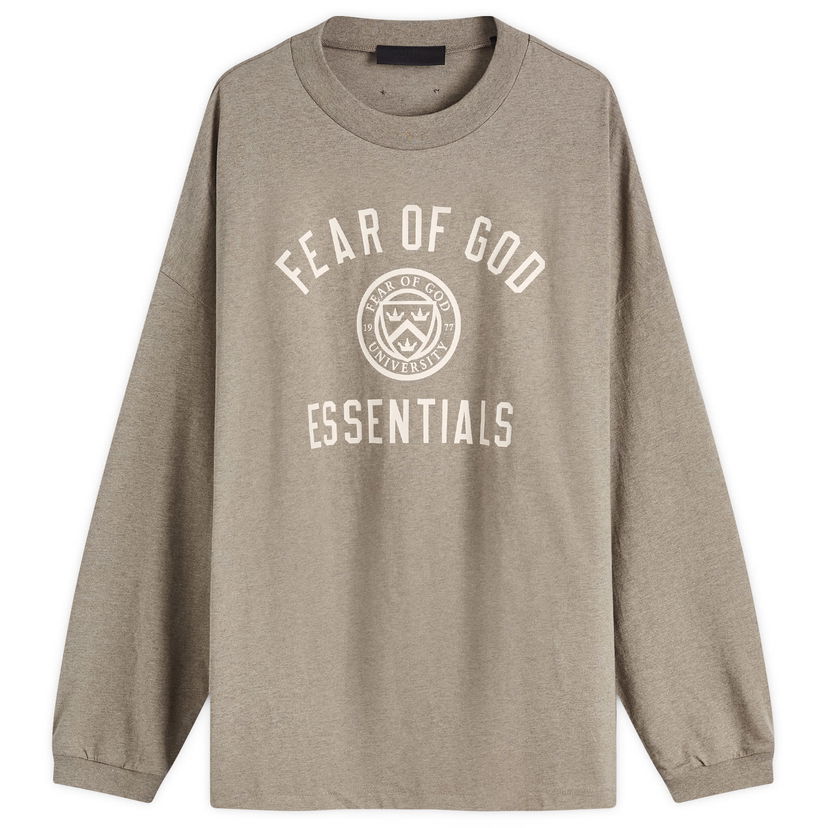 Світшоти Fear of God Essentials Crest Logo Long Sleeve T-Shirt бежевий | 125HO244201F