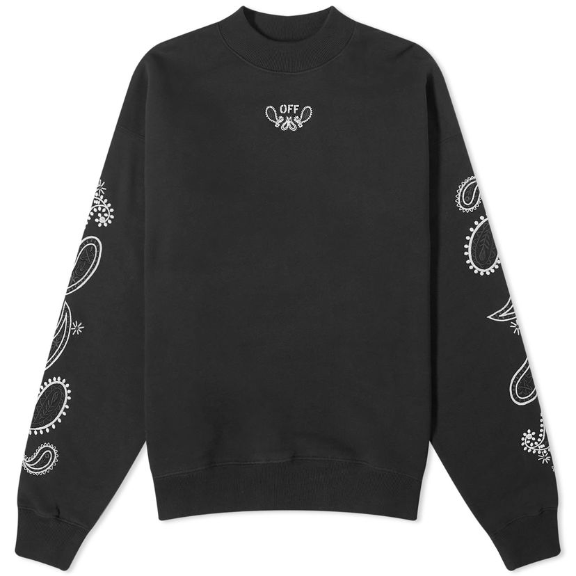 Світшоти Off-White Bandana Arrow Crew Sweat чорний | OMBA054S24FLE0021001