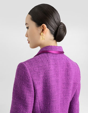 Куртка Dolce & Gabbana Dolce & Gabbana Rachel Tweed Jacket Фіолетовий | F27DITFMTACF0571, 2