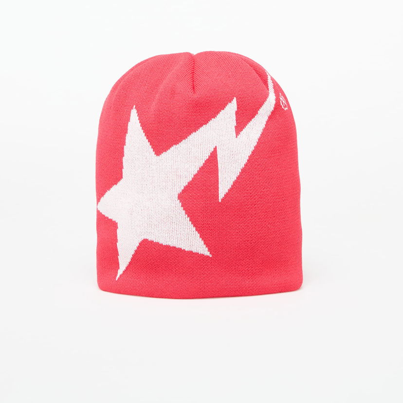 Шапка BAPE A BATHING APE Sta Knit Cap Рожевий | 001HTL301004MRED