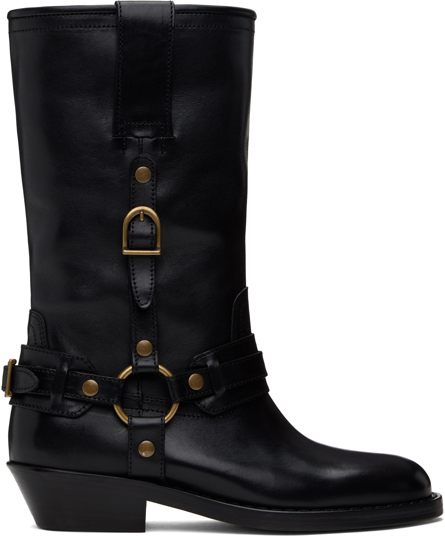 Одяг ISABEL MARANT Isabel Marant Heiko Leather Boots чорний | 25PBO0192FA-C1A22S, 0