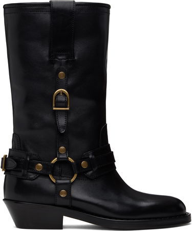 Одяг ISABEL MARANT Isabel Marant Heiko Leather Boots чорний | 25PBO0192FA-C1A22S, 0