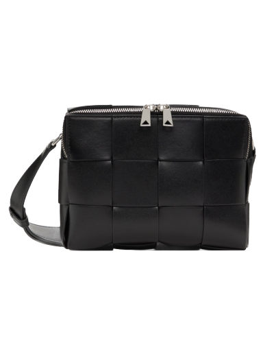 Сумка Bottega Veneta Cassette Camera Bag чорний | 730027 VB1K0