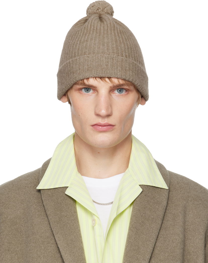 Шапка TEKLA Beanie Коричневий | A24AC03AT-NB