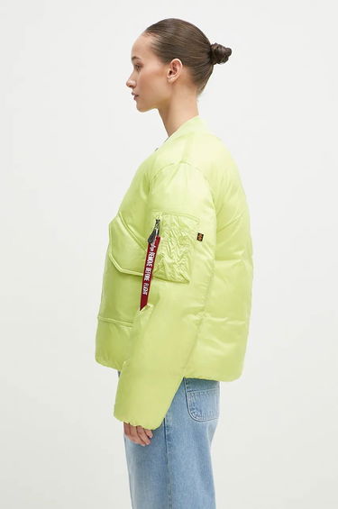 Куртка бомбер Alpha Industries Oversized Bomber Jacket Зелений | 148004, 1