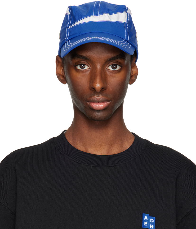 Кепка ADER ERROR Contrast Stitch Cap Синій | BN01SSHW0202BL