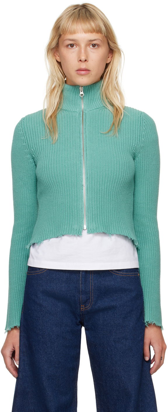 Cветр Maison Margiela MM6 Camionneur Sweater Зелений | S52AM0284 S18449