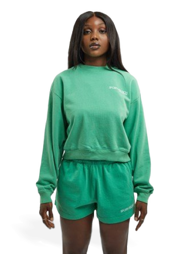 Світшоти Sporty & Rich Disco Cropped Crewneck Зелений | CR474KE