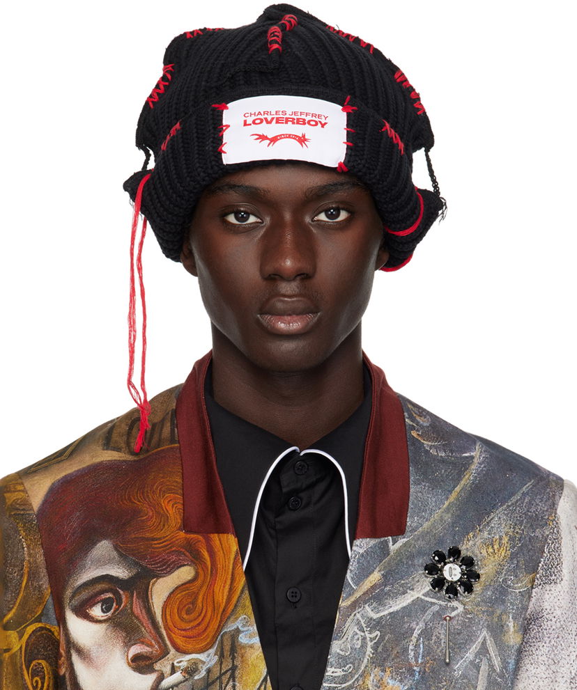 Шапка Charles Jeffrey Loverboy Carolean Beanie чорний | 43130201