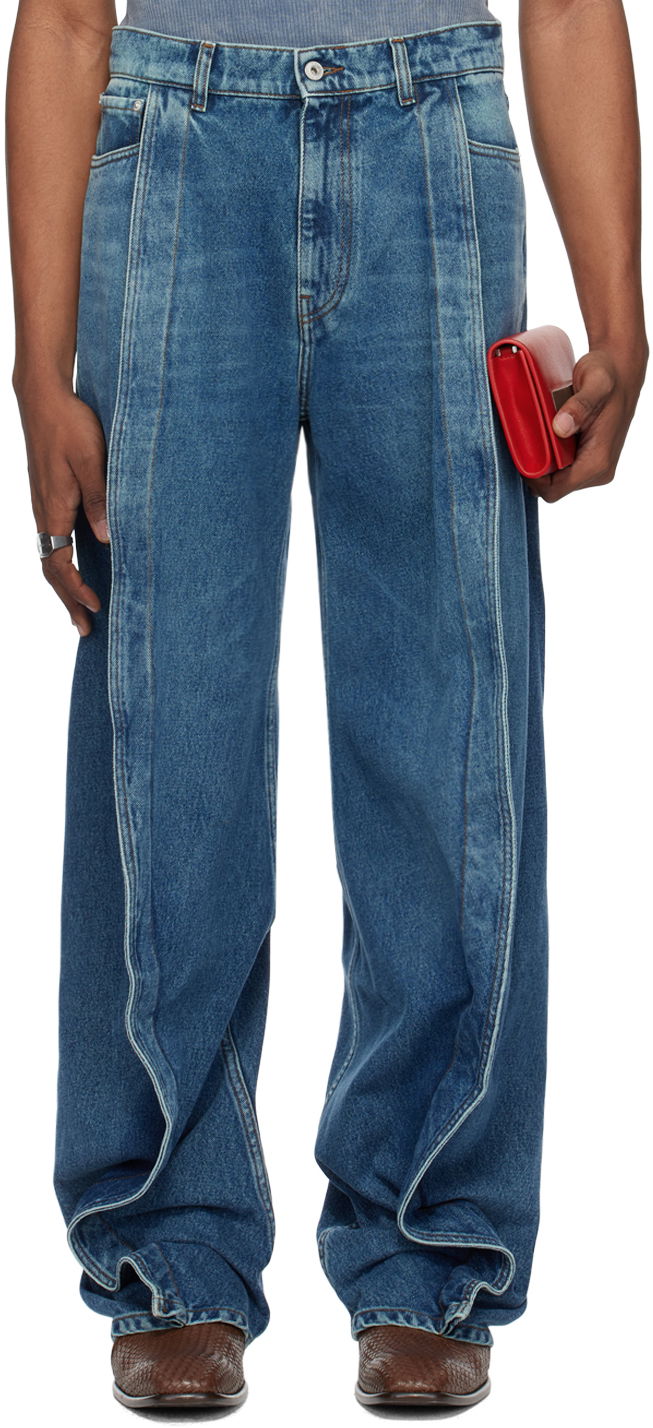 Джинси Y/PROJECT Blue Banana Jeans Синій | 207PA004