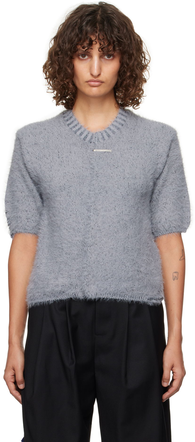 Cветр ADER ERROR Knit Cardigan Сірий | BN01FWKT0702GR