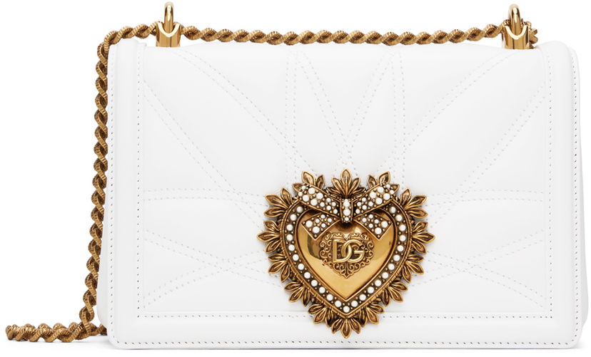 Сумочка Dolce & Gabbana White Medium Devotion Bag білий | BB7158 AW437