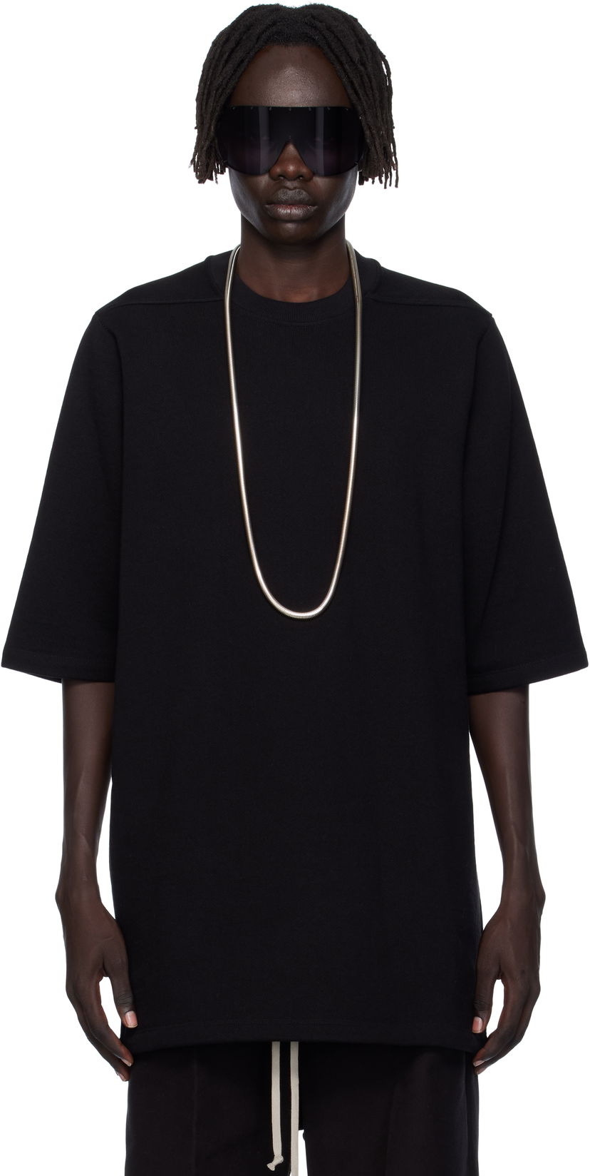 Футболка Rick Owens Rick Owens Concordians Jumbo T-Shirt чорний | RU02E1249 JTC