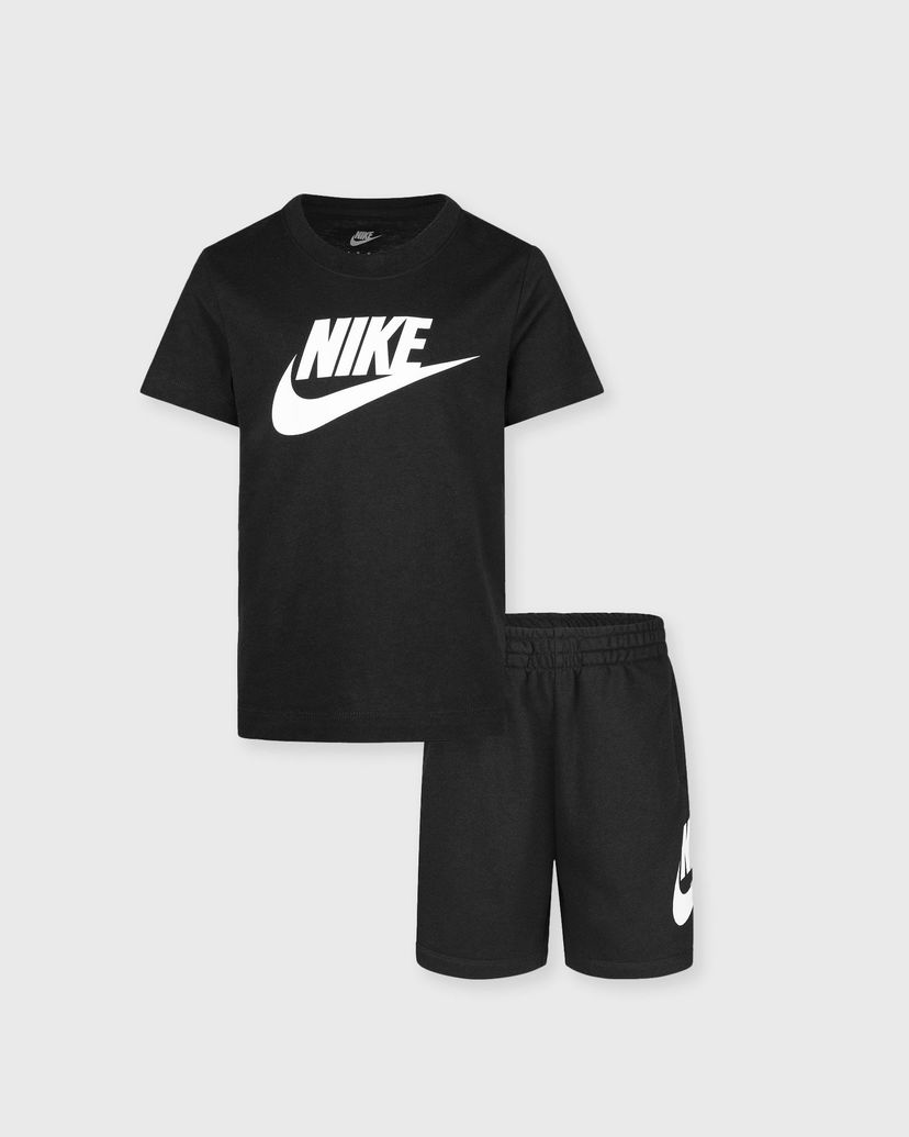 Спортивний костюм Nike Club T-Shirt and Shorts Set чорний | 86L596-023