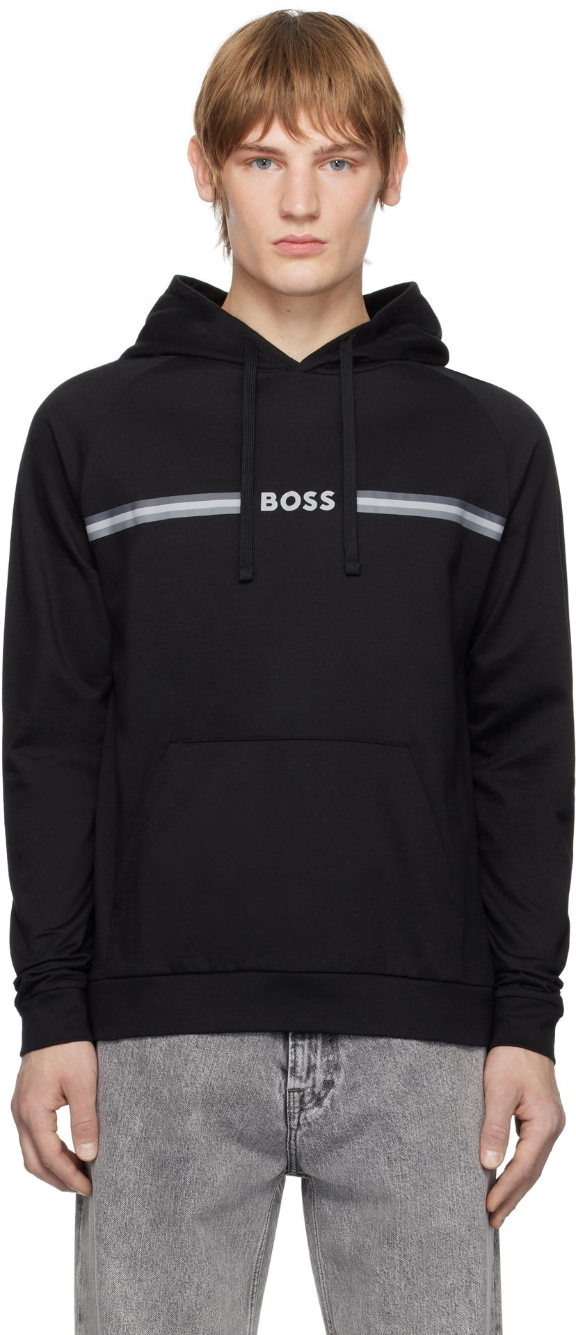Світшоти BOSS Hoodie With Logo чорний | 50535854