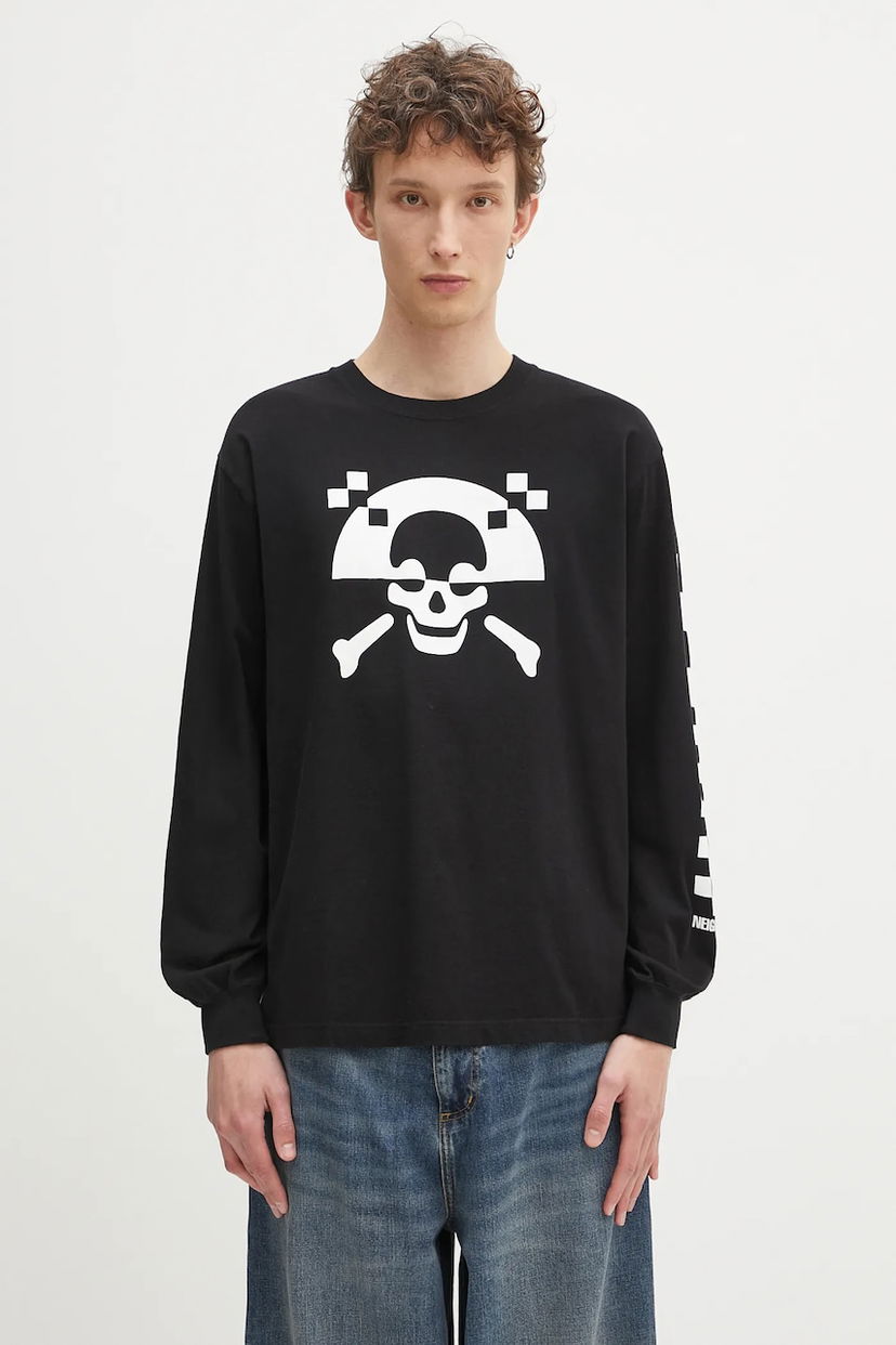 Футболка Neighborhood NEIGHBORHOOD Long Sleeve Graphic T-Shirt чорний | 242PCNH.LT05