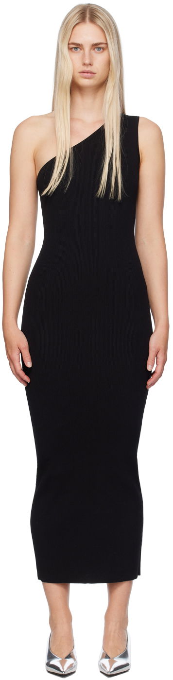 плаття TOTEME Women's One-Shoulder Maxi Dress чорний | 233-6042-755