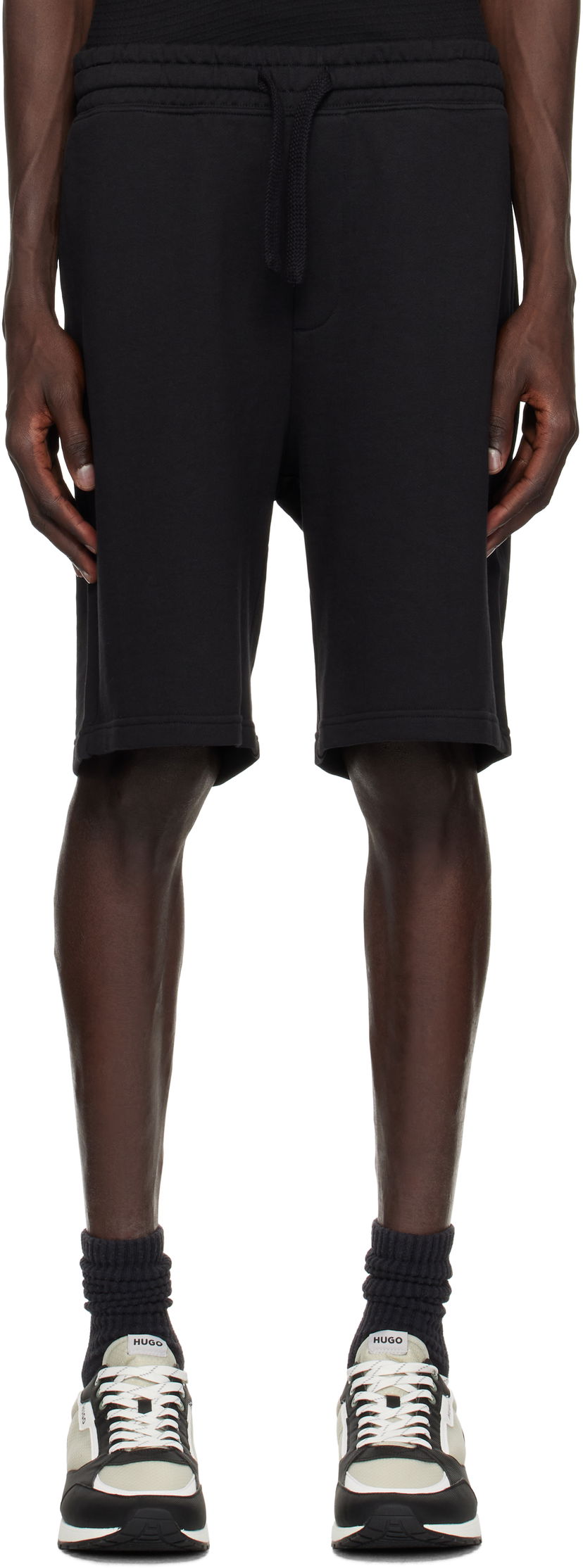 Шорти BOSS Hugo Cotton-Terry Shorts чорний | 50530696