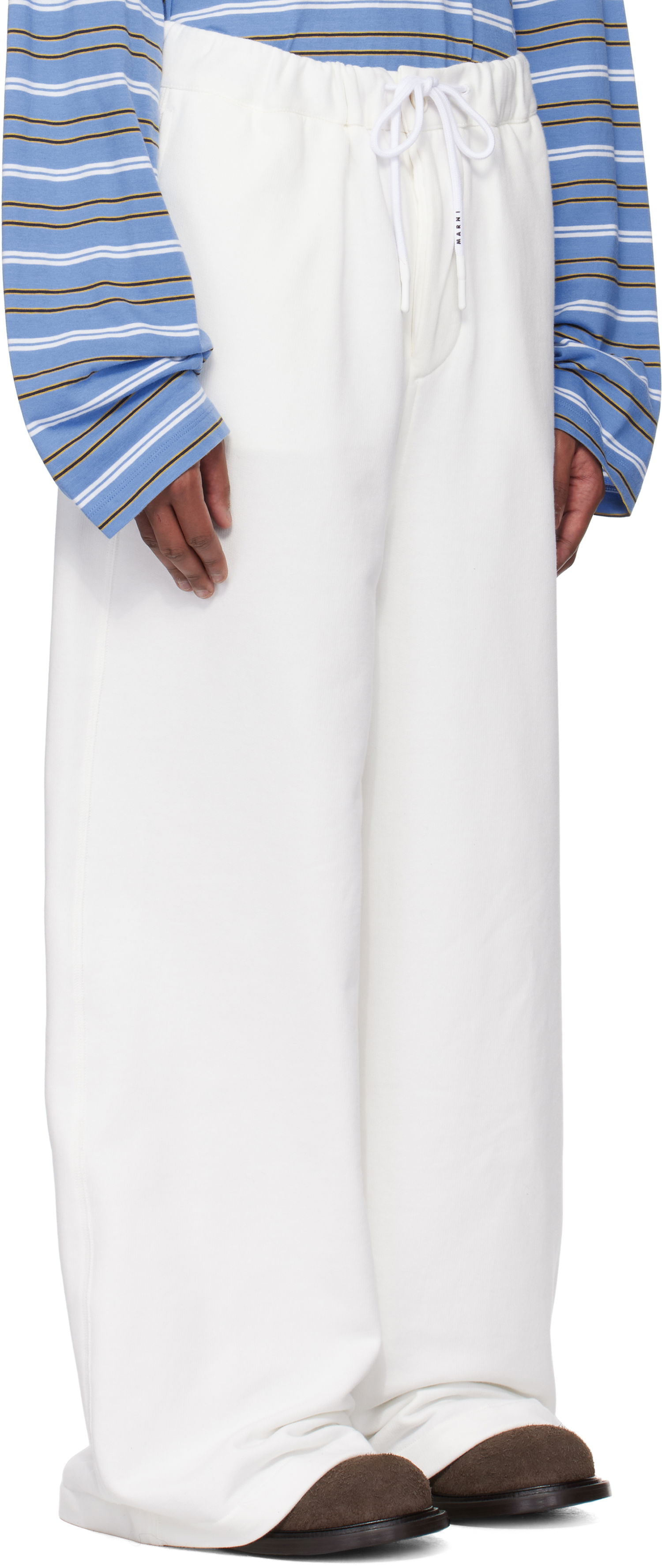 Спортивні штани Marni Marni Loopback Sweatpants білий | PJMU0070A0 UTC275, 1