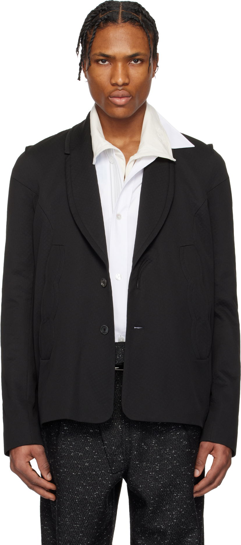 Куртка KIKO KOSTADINOV Kiko Kostadinov Ostro Blazer чорний | KKSS25J01-37