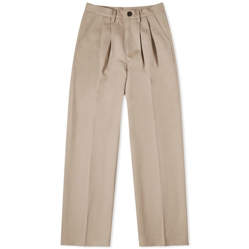 Штани Anine Bing Carrie Relaxed Fit Trousers бежевий | A-03-3269-230