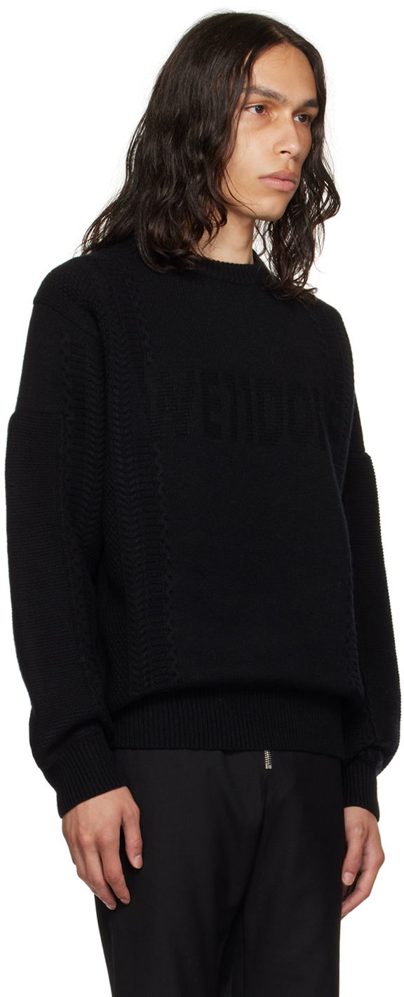 Cветр We11done We11done Square Patch Sweater чорний | WD-KT3-23-643-U-BK, 1