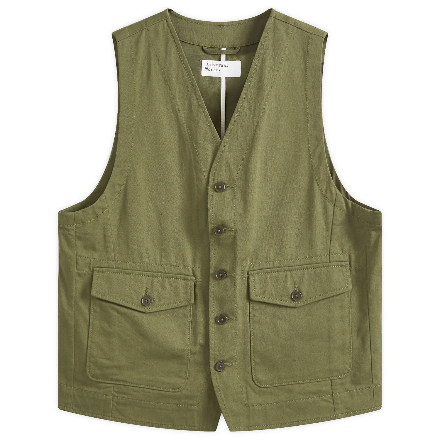 Жилет Universal Works Universal Works Field Vest, Size Large Зелений | 00180-LOV, 1