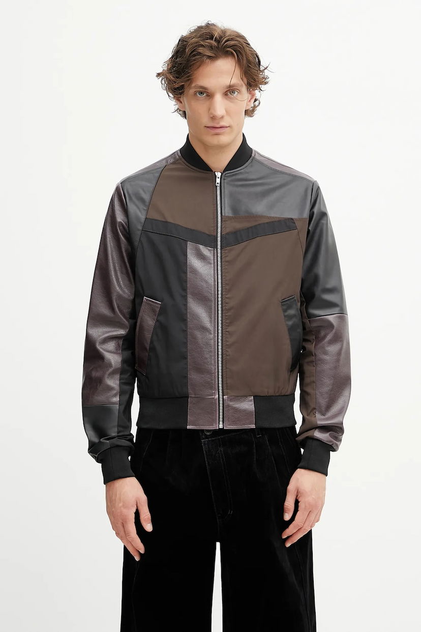Куртка бомбер Maison Margiela MM6 Maison Margiela Panelled Bomber Jacket Різнокольоровий | SH2AM0042.M35609.961